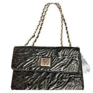 Anne Klein Black Patent Purse